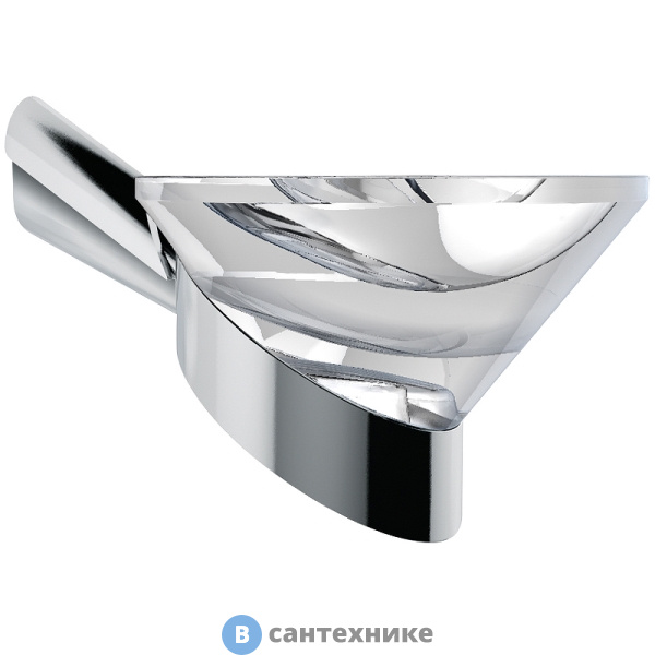 Мыльница Paini 73CR021VR Morgana, хром-стекло