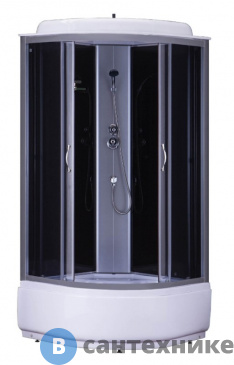 картинка Душевая кабина Loranto CS-6680G 80*80*215 чёрная