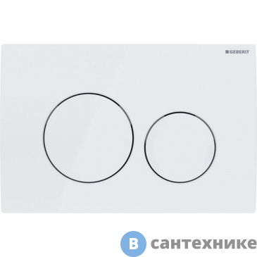 картинка Смывная клавиша Geberit Delta 20 115.127.11.1 двойной смыв, альпийский белый