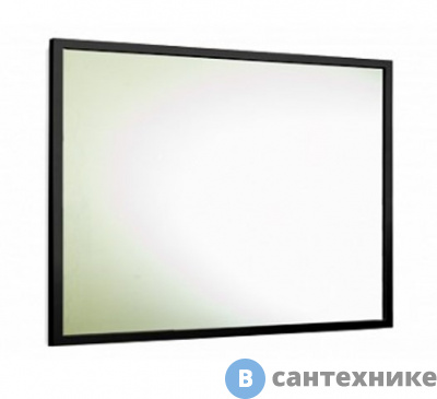 картинка Зеркало Aquanika Metallica 100х60 AQM10060RU135 реверсивное крепление, металлическая рама (чёрный)