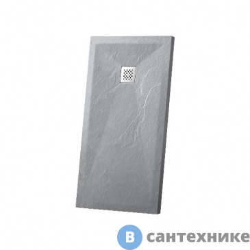картинка Душевой поддон Vincea VST-4SR9011G из искусственного камня, 1100*900*25, серый, без сифона