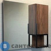 Зеркало-шкаф Comforty Равенна Лофт-90 дуб темно-коричневый