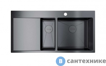 картинка Кухонная мойка OMOIKIRI Akisame 100-2-GM-R (4973104)