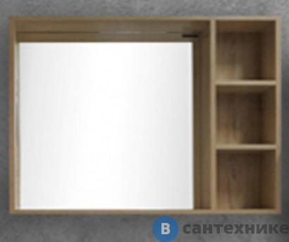 картинка Зеркало Grossman ФЛАЙ-100 универсальное дуб сонома