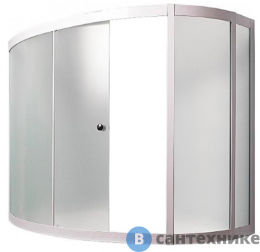 картинка Шторка для ванны 1MarKa Catania 160х100х140 MW (Selak) белый (Б01542)