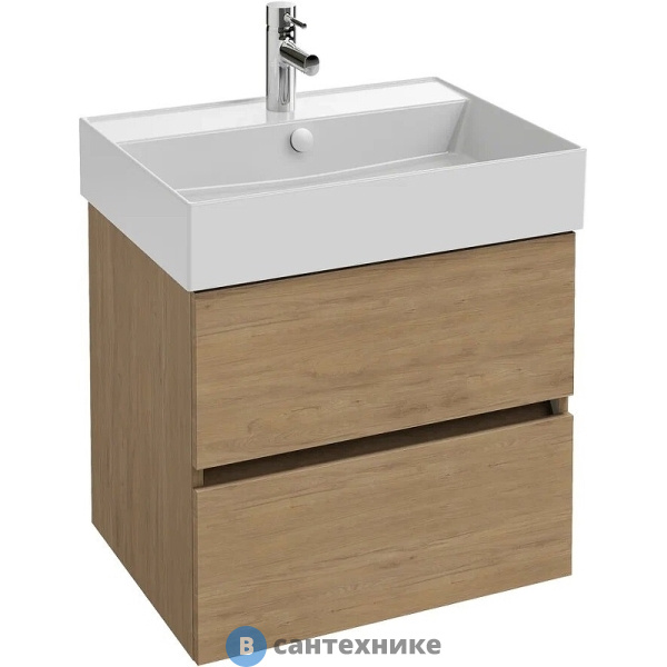 Тумба под раковину Jacob Delafon EB2381-E75 Tolbiac 60 см, 2 ящика, дуб давос натуральный