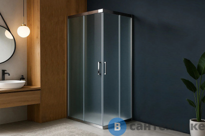 картинка Душевой уголок Royal Bath RB HPD-C-CH 100x100x185 (рифленое) (RB100HPD-C-CH)