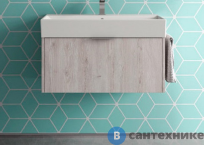 картинка Тумба с раковиной Sturm Normal 60х45х46 см светлое дерево (B3L164 BA991 + SIP)