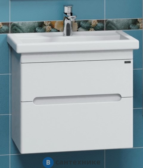 Тумба под раковину СанТа Лондон-60 2 ящ, подвес. (под ум. Фостер 60) (224035)