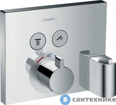 картинка Смеситель Hansgrohe 15765000 Термостат Ecostat Select, для 2 потр
