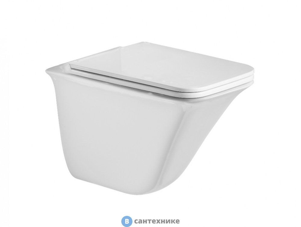 Унитаз с инсталляцией WELTWASSER и кнопкой смыва (BAMBERG 525 + ROTBACH 004 GL-WT + BAMBERG BL)