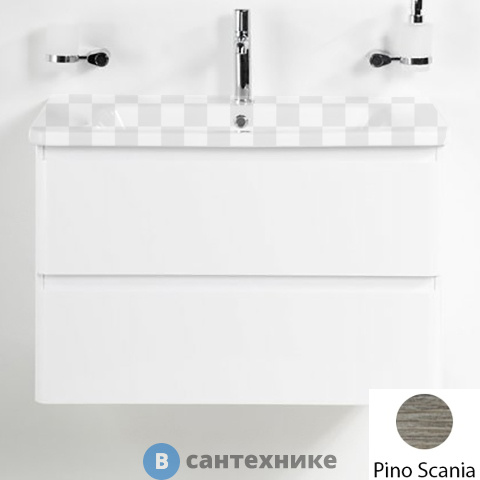 Тумба под раковину BelBagno ALBANO-CER подвесная с двумя выкатными ящиками, Pino Scania, 1020x444x500 (ALBANO-CER-1050-2C-SO-PS)