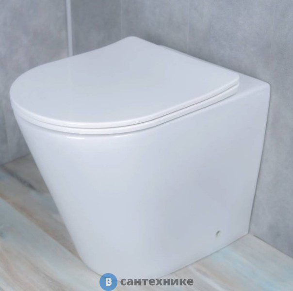 Унитаз приставной GID-ceramic TRS-263 белый (530х365х400)