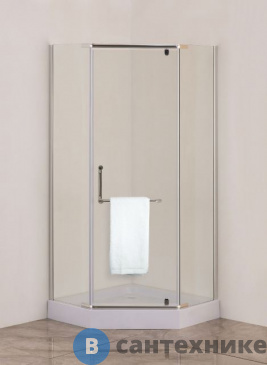 картинка Душевой уголок Agger A03-090TCR/G пятиугольный без поддона, 88х88х195