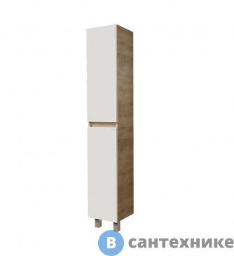 картинка Пенал напольный Grossman ПОЛО-30 см (разобранный вид) универсал. дуб сонома/белый (303003-1)