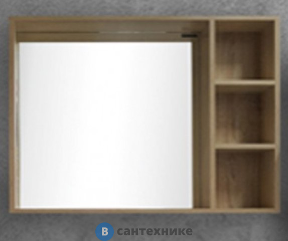 Зеркало Grossman ФЛАЙ-80 универсальное дуб сонома