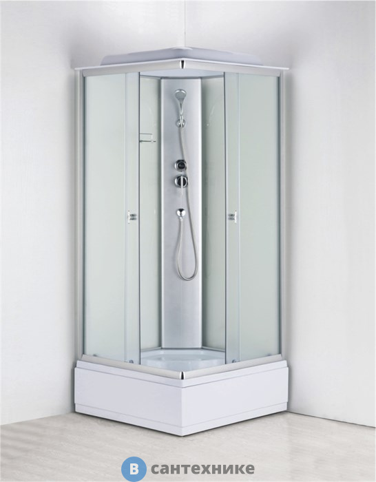 Душевая кабина Loranto CS-990ETM/W-100 1000x1000x2150 поддон 30 см