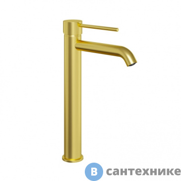 картинка Смеситель Paini Cox 78PJ205OLL для раковины, высокий, PVD матовое золото