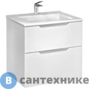 Тумба под раковину Jorno Slide 65 подвесная белая (Sli.01.65/P/W)