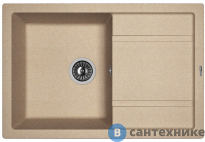 картинка Кухонная мойка FLORENTINA Липси 760, песочный FG (20.160.D0760.107)