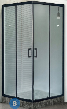 картинка Душевой уголок Royal Bath RB HPD-C-BL 100x100x185 (матовое) (RB100HPD-C-BL), без поддона