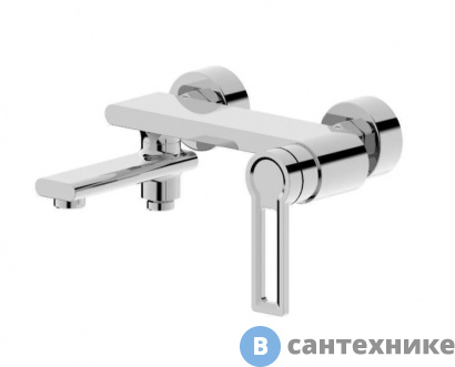 картинка Смеситель Orange Splito M36-100cr однозахватный для ванной/душевой, переключение на душ осуществляется поворотом излива, без аксессуаров