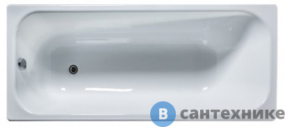 картинка Ванна чугунная Универсал Элегия 170х70 (Новокузнецк) с ножками