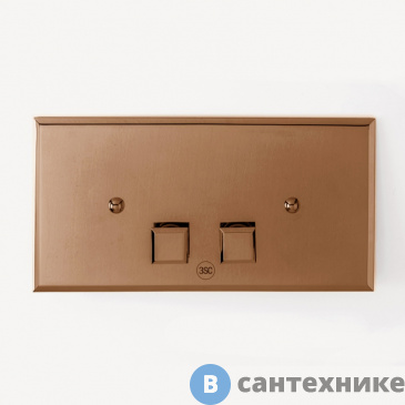 картинка Клавиша смыва 3SC SQUARE pLAQUE SQL00BS для бачков UP320/720, 33*2,5*h17, бронза