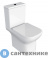 картинка Унитаз с бачком AZARIO Alba AZ-8323 безободковый, с арматурой , сиденье микр. 620*405*805 мм