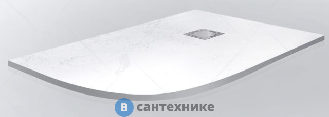 Душевой поддон RGW ST/AR-0128W белый/асимметричный 80*120*2,5 (16154128-01R), без сифона