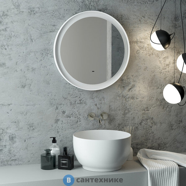 Зеркало Континент Planet white Led D 600 с бесконтактным сенсором (ЗЛП2624)