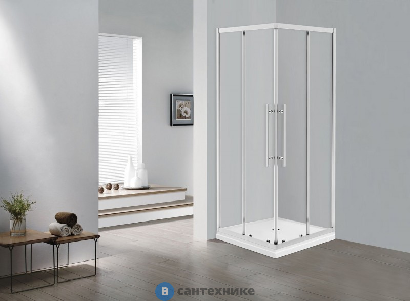 Душевое ограждение ESBANO ESF-100KV-C хром