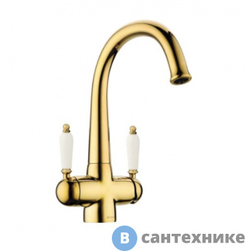 картинка Смеситель OMOIKIRI Okinawa-2-G золото (4994253)