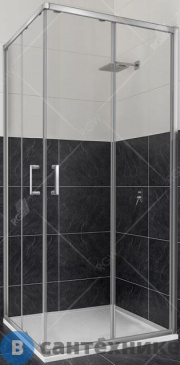картинка Душевой уголок RGW CL-34 80*80*185 квадрат/хром/прозрачное/5 мм (32093488-11) без поддона