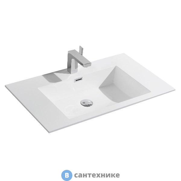 Раковина Vincea VCB-13800W из искусственного камня, белый