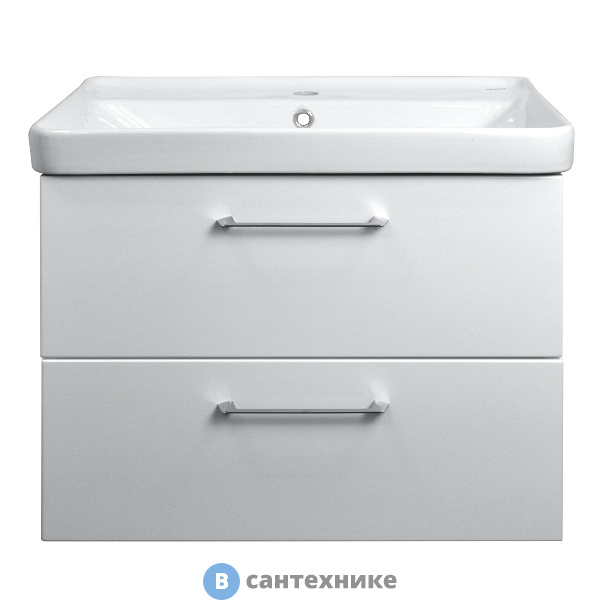 Тумба AZARIO Ника 80 (560*810*470) подвесная с раковиной Monte 80 (CS00080145)