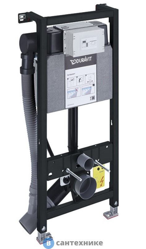 Инсталляция Duravit DuraSystem для установки подвесного унитаза 1148x500x155 мм, в сборе с бачком 9л, нейтрализация запаха, гигиенический смыв (WD1014000000)