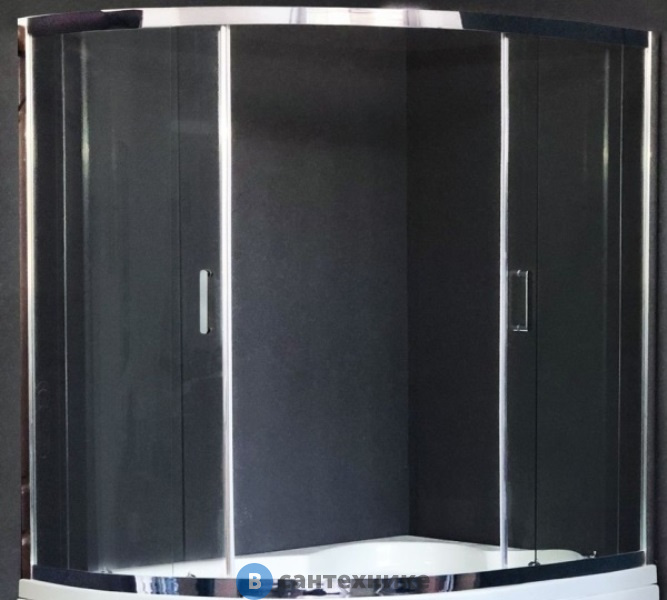 Душевая шторка Royal Bath RB 150ALP-T-CH (хром/6мм прозрачное) (RB150ALP-T-CH)