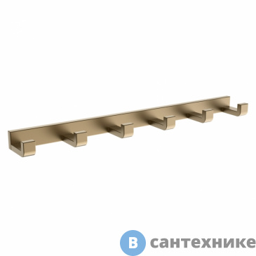 картинка Вешалка на 6 крючков ABBER Westen AA1752G золото матовое