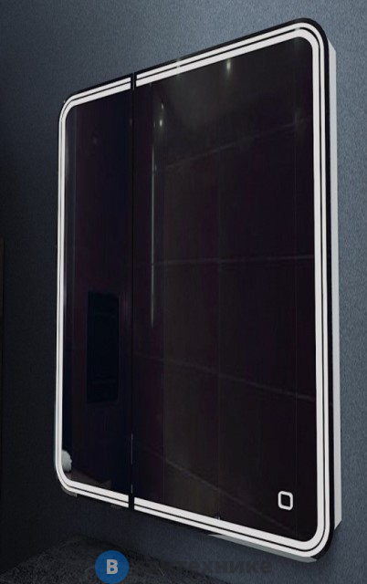 Зеркало-шкаф Art & MAX VERONA AM-Ver-700-800-2D-R-DS-F с подсветкой, правый