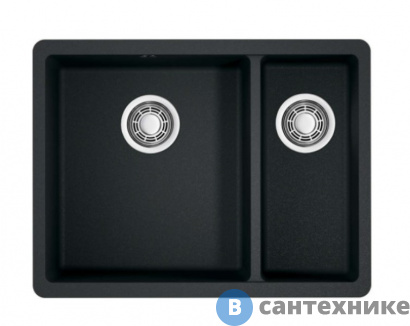 картинка Кухонная мойка OMOIKIRI Kata 55-2-U-BL черный (4993389)