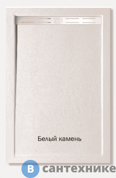 картинка Душевой поддон WELTWASSER WW TRS 10070 STONE-WT Белый 1000х700х30 мм, без ножек