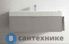 Тумба с раковиной Sturm Normal 100х45х46 см тёмно-бежевый глянцевый (B3L1104 BA003 + SIP)