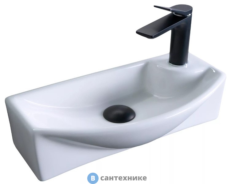 Раковина подвесная GID-ceramic 7946L белый (455х220х130)