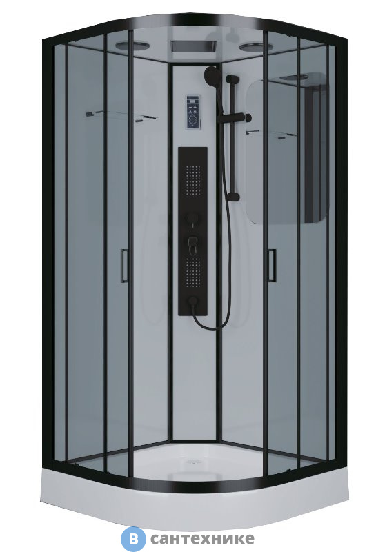 Душевая кабина Niagara NG- 6901G black (900х900х2100)