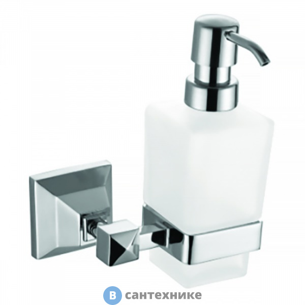 Дозатор AZARIO ALTRE для жидкого мыла стеклянный, хром (AZ-96012)