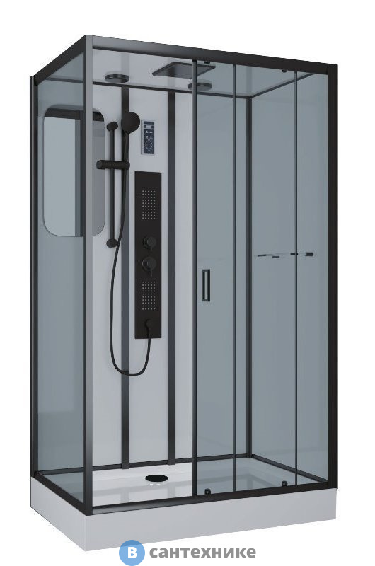 Душевая кабина Niagara NG-6912GQR black (1200х800х2100)