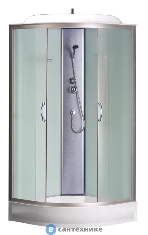 Душевая кабина Loranto CS-6691 F, 90*90*215, низ. матовая