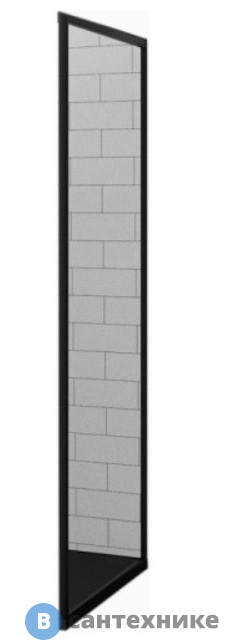 Боковая панель RGW Z-02B чёрный/Прозрачное/6 мм 80*200 (06220208-14)