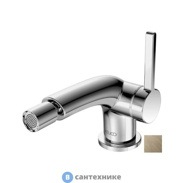 Смеситель Keuco EDITION 400 для биде, с гарнитурой, никель шлифованный (51509050000)
